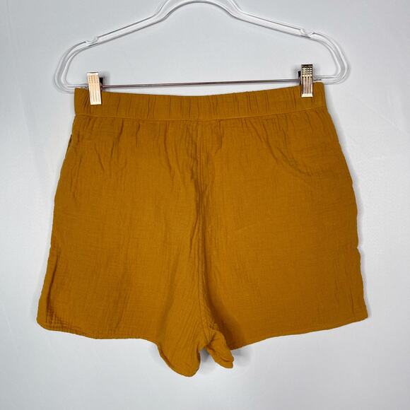 Universal Thread S Rust Orange Cotton Textured High Rise Shorts Pull On Pockets - Picture 2 of 6